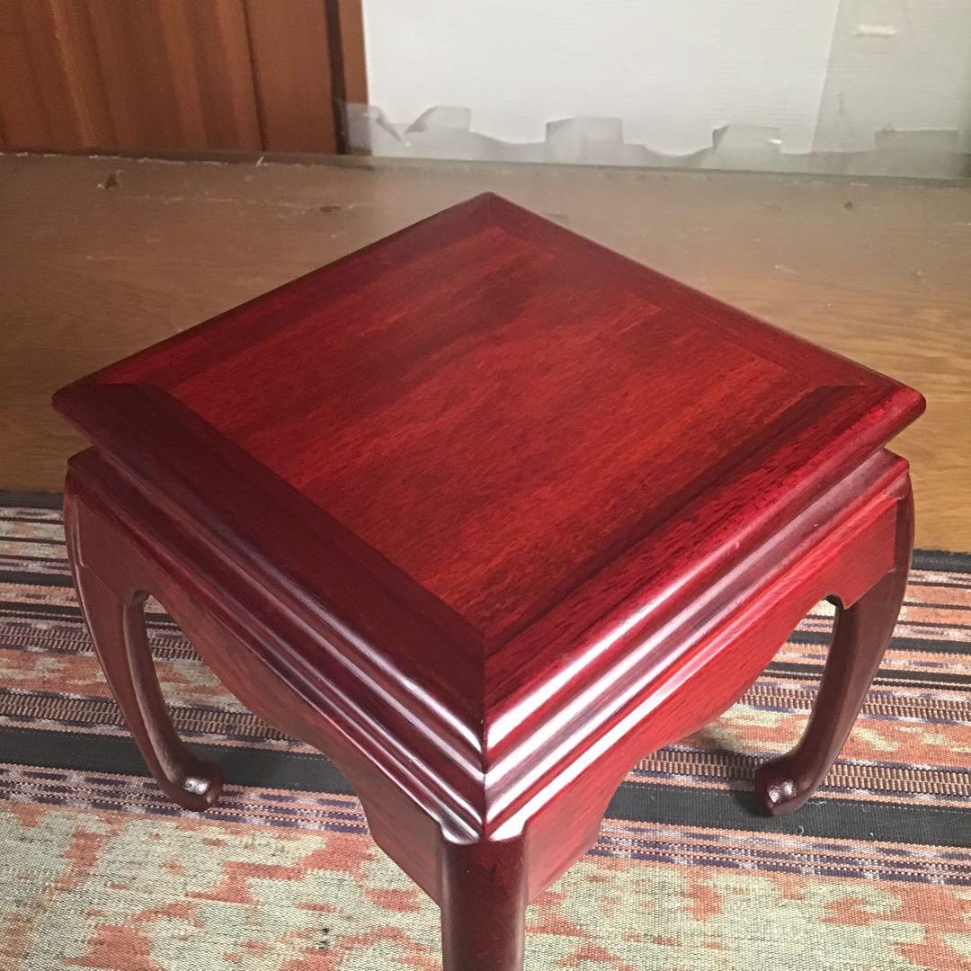 『ハピうー特価』　花台　『紫丹』　紫檀製