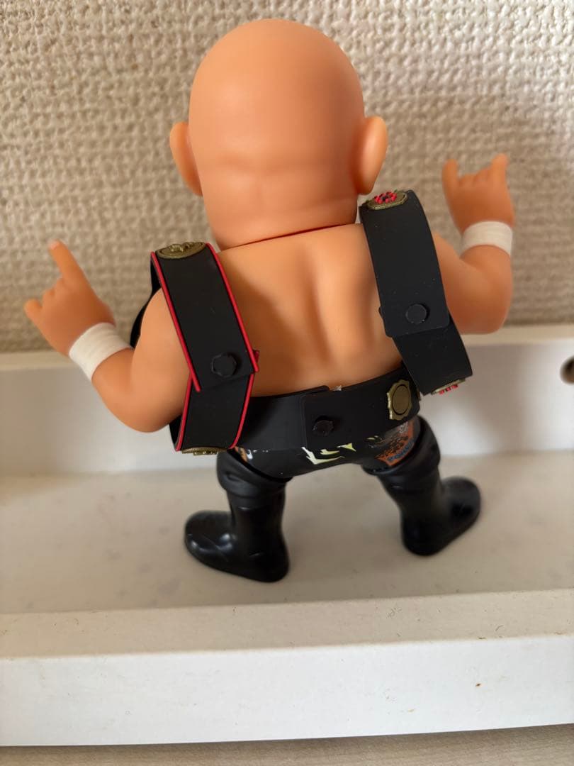 【16d HAO】武藤敬司 3冠ベルト、kaiji箱、訂正版箱付きソフビ