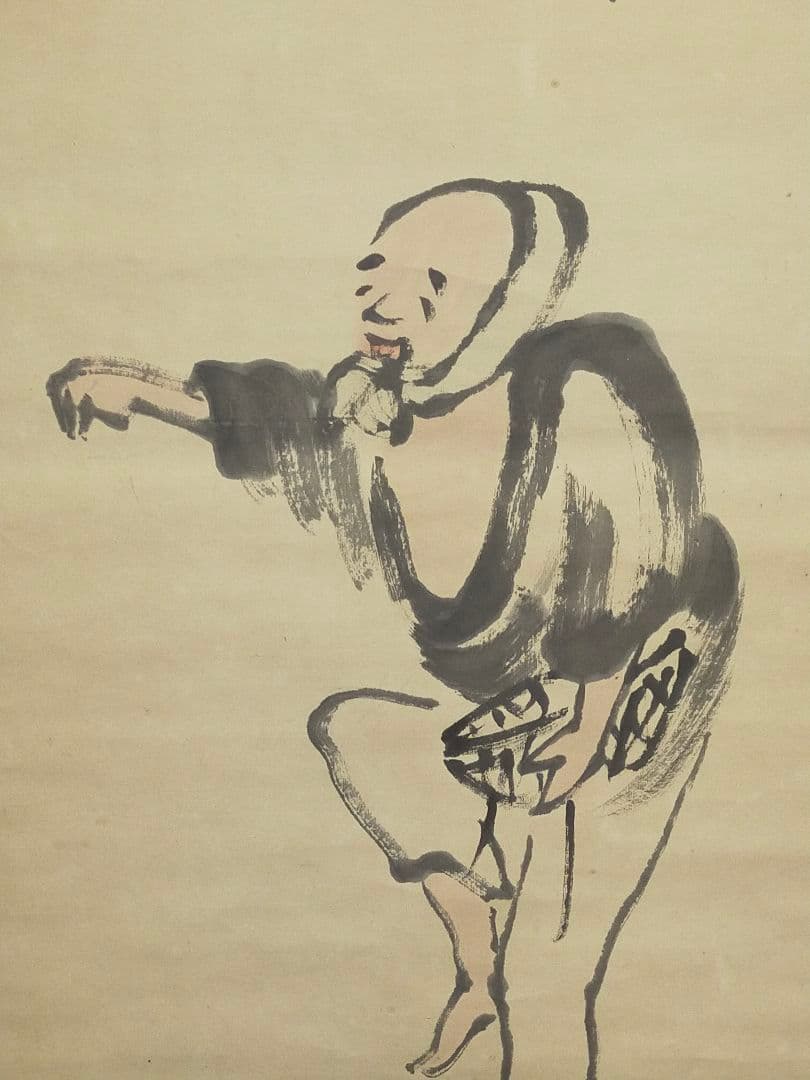 ♥掛軸　成木星洲　権兵衛　木箱付き　掛け軸　骨董品