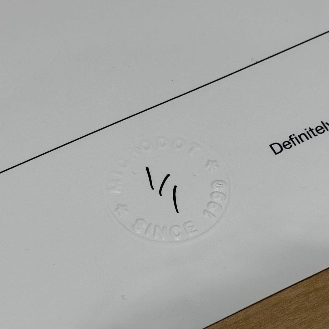 直筆サイン definitely maybe OASIS ファーストアルバムロゴ