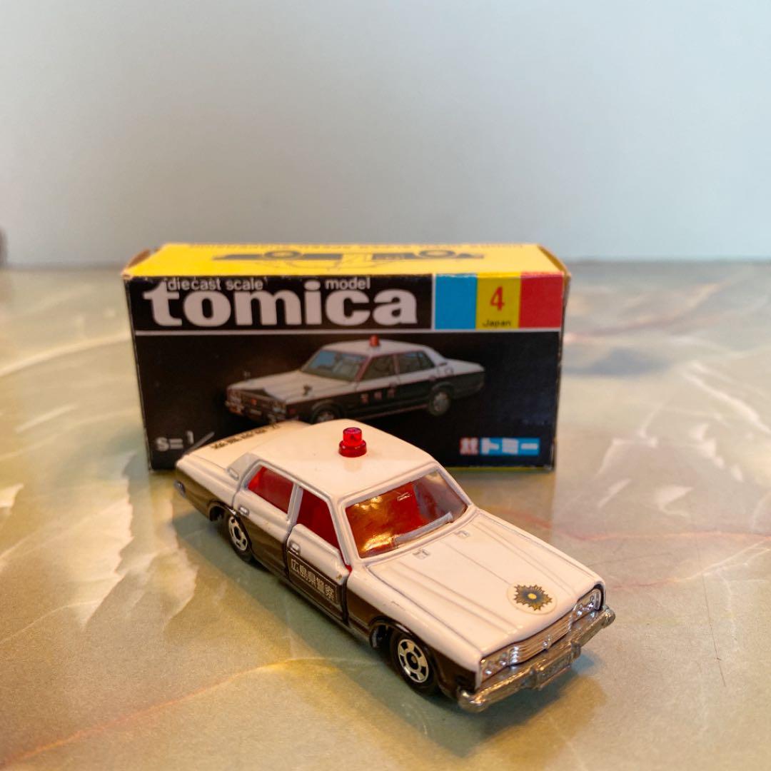 トミカNO.4トヨタクラウンパトロールカー(広島岡山愛媛)3台セット黒箱 日本製