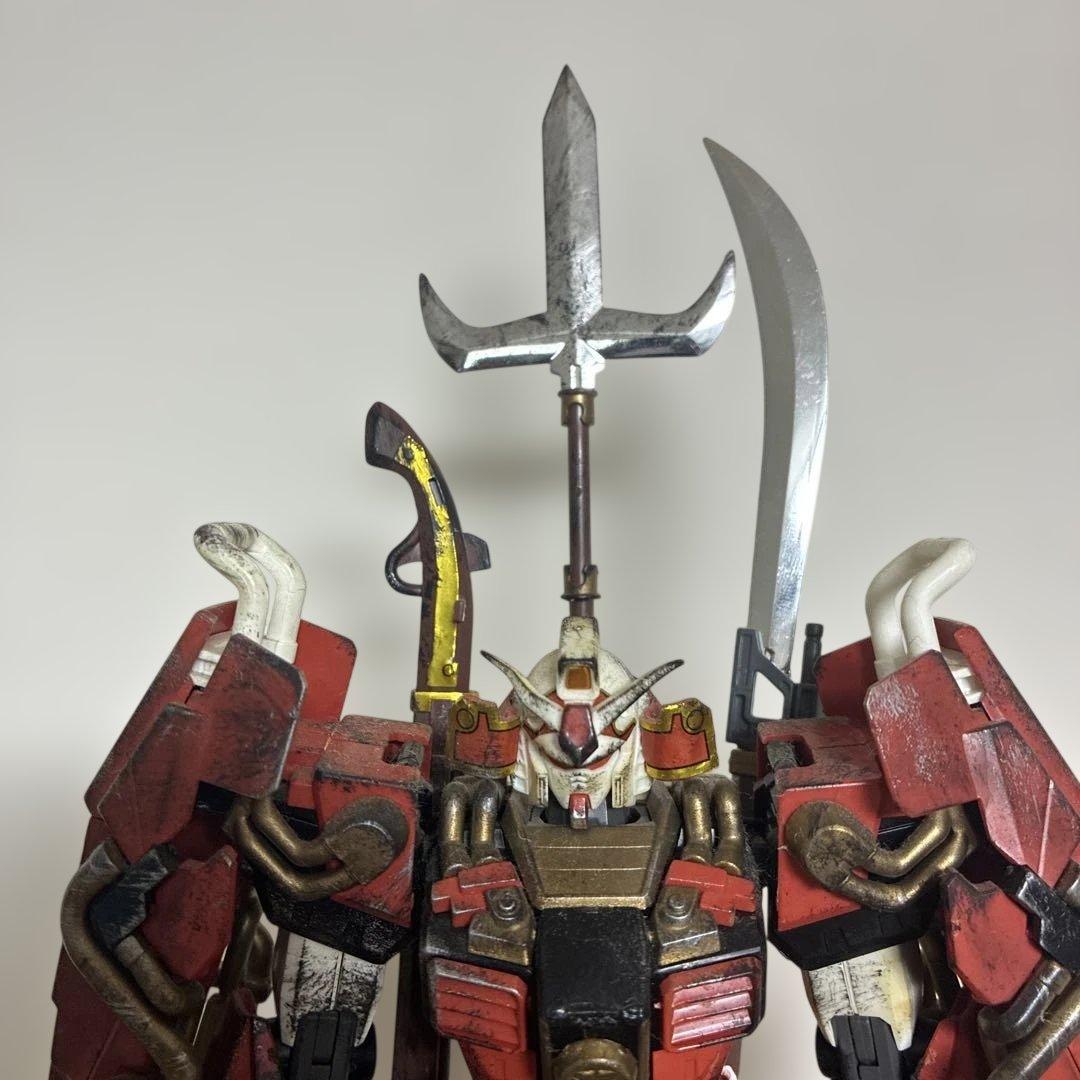 MG 真武者頑駄無 武者ガンダム プラモデル ガンプラ ウェザリング加工