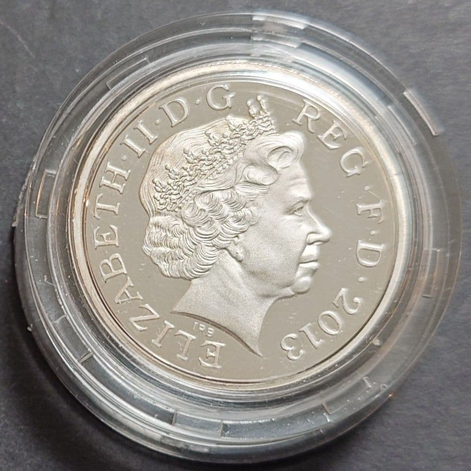 2013年 イギリス ロイヤルアームズ シルバーセット30周年記念銀貨SV925