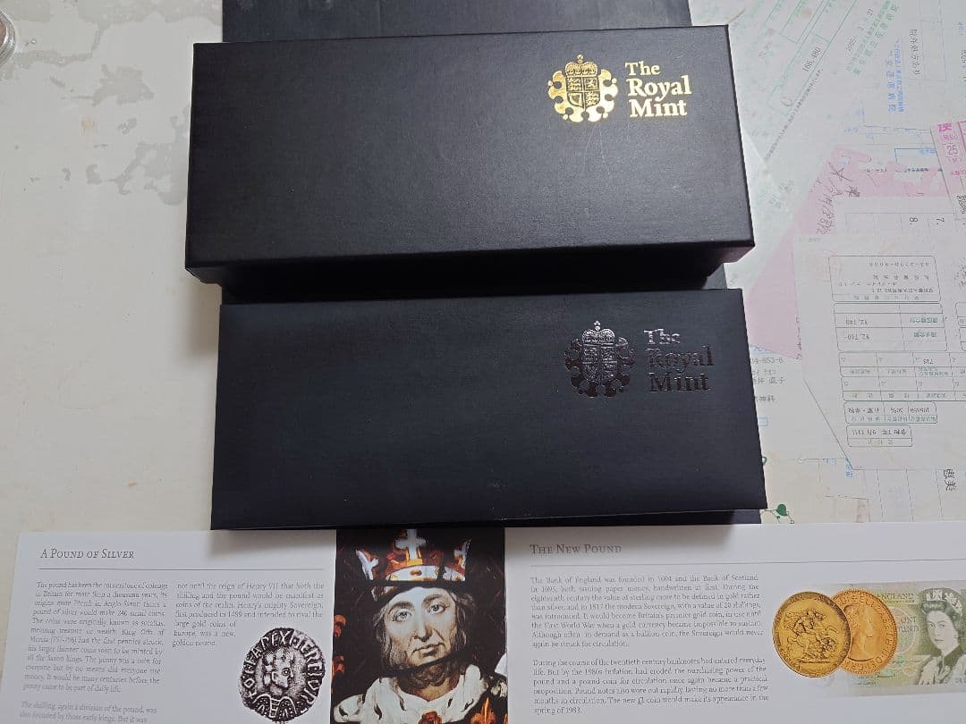 2013年 イギリス ロイヤルアームズ シルバーセット30周年記念銀貨SV925