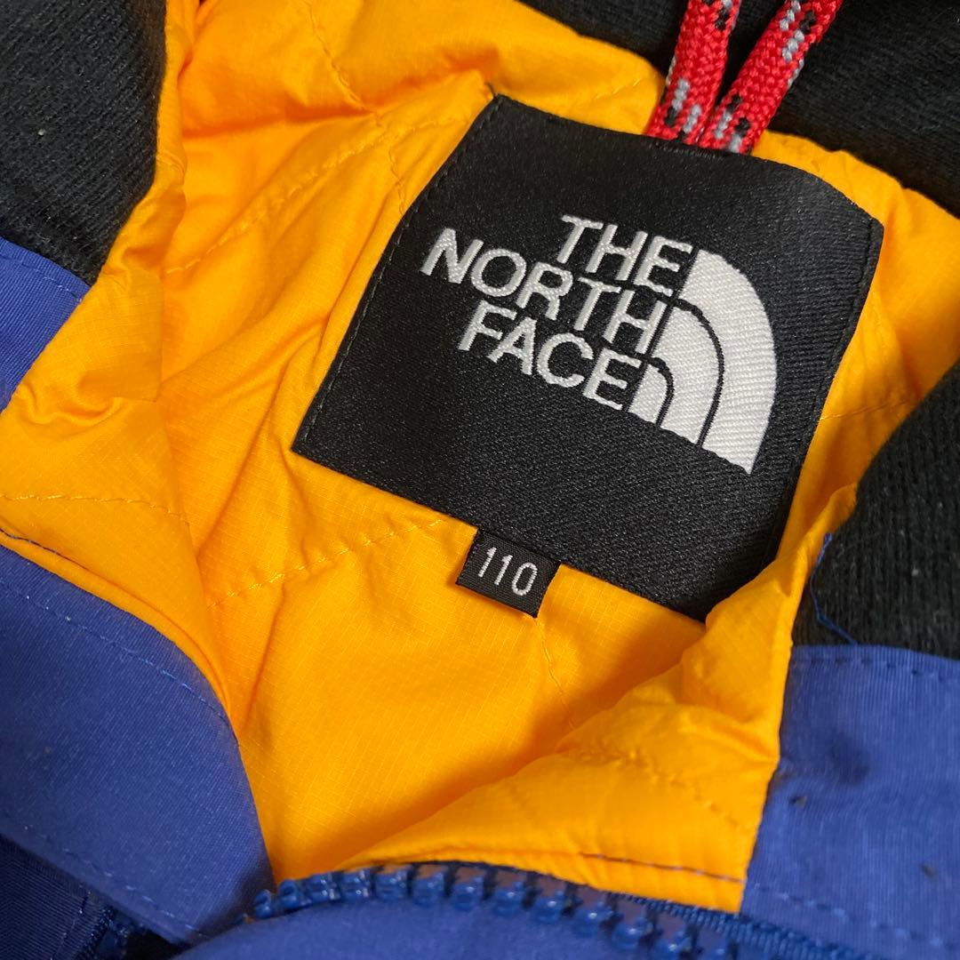 美品　ノースフェイス　スノボウェア　スキー　ジャンプスーツつなぎ　青　110