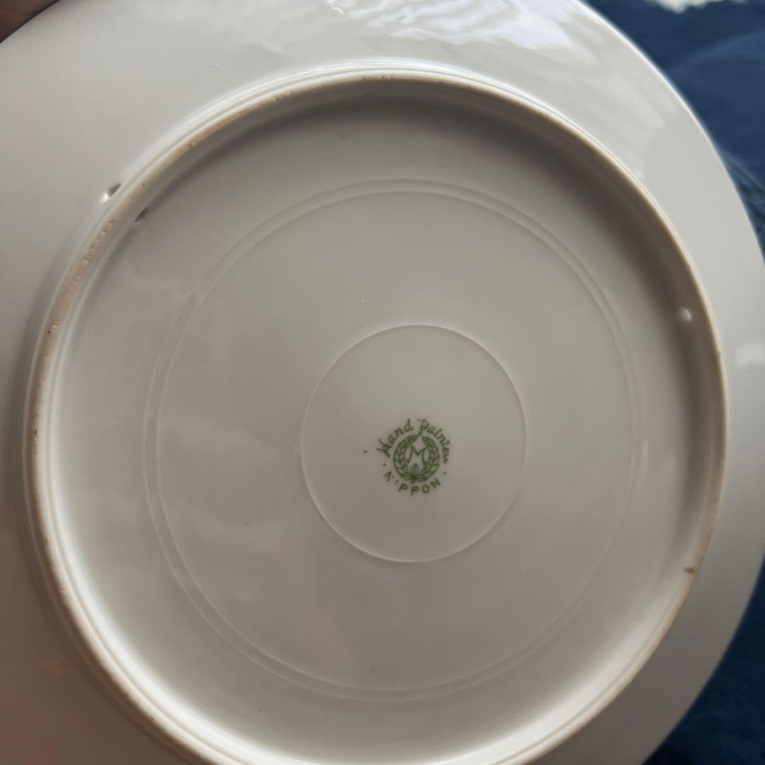 オールドノリタケ絵皿、ハンドペイント