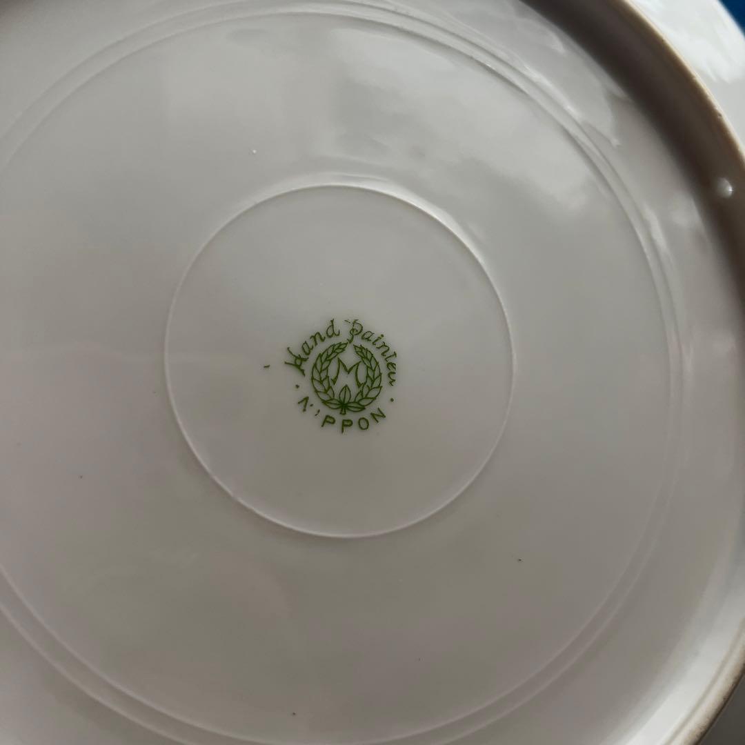 オールドノリタケ絵皿、ハンドペイント