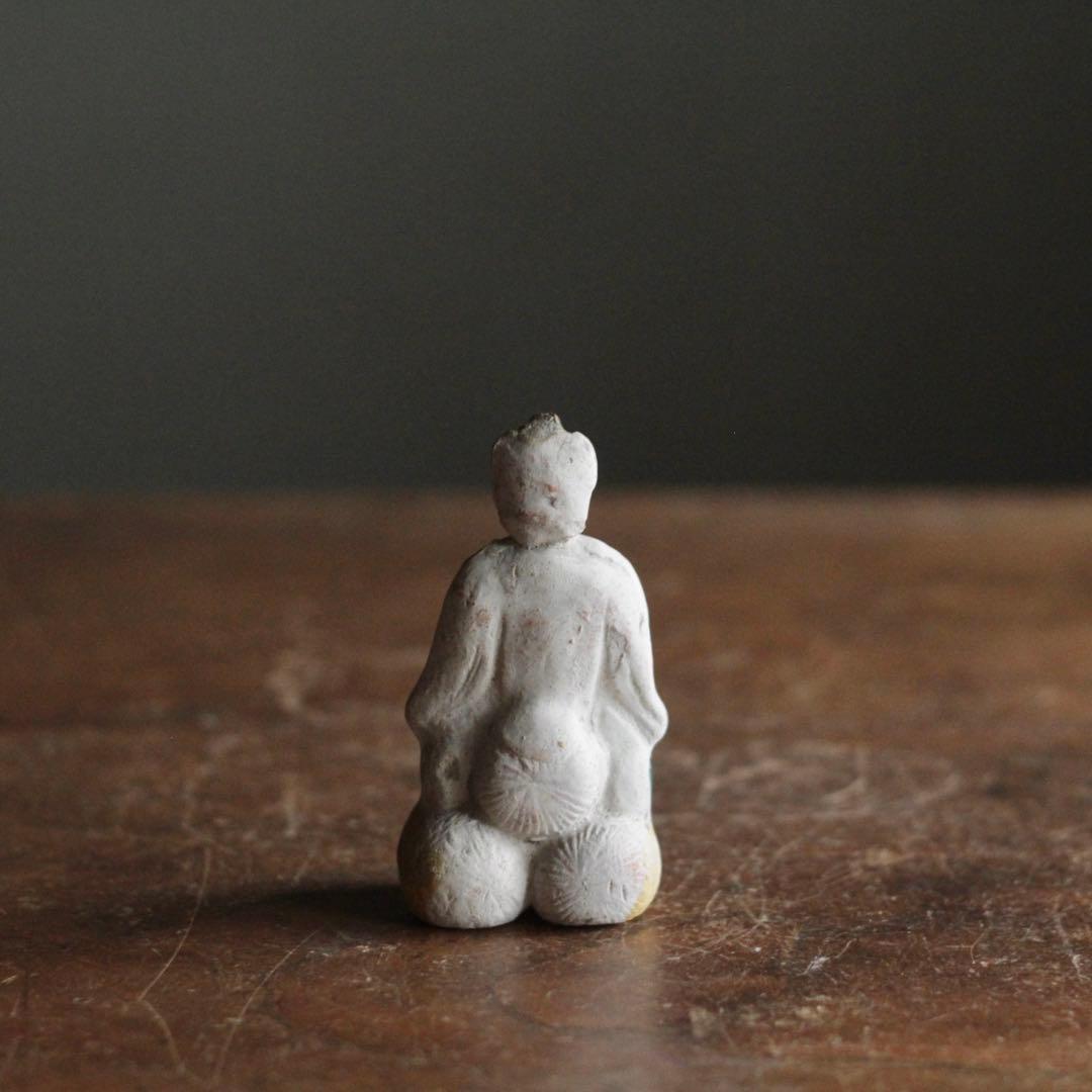 古作 土人形 狐 伏見土人形 民芸 郷土人形 古道具 アンティーク