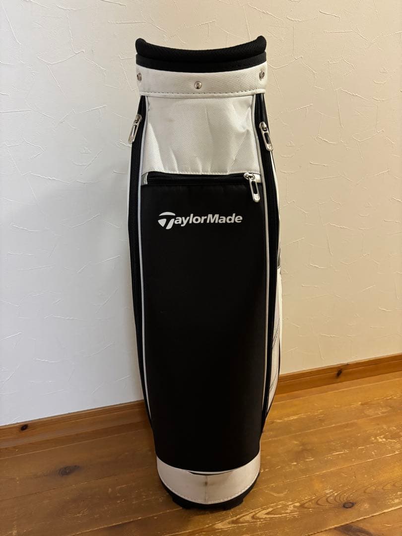 TaylorMade キャディバッグ 白黒 4分割