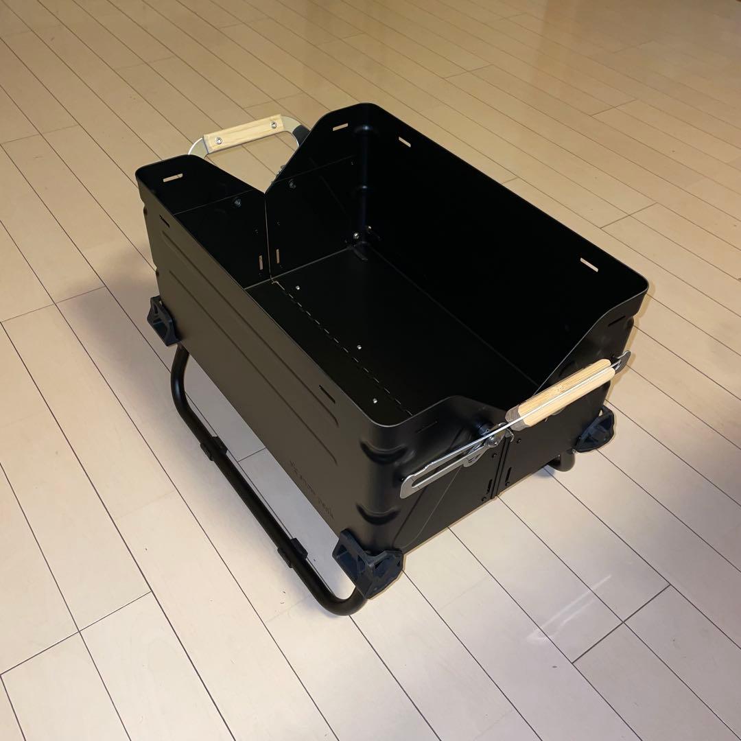 2セット　シェルフコンテナ25 レッグ　マットブラック