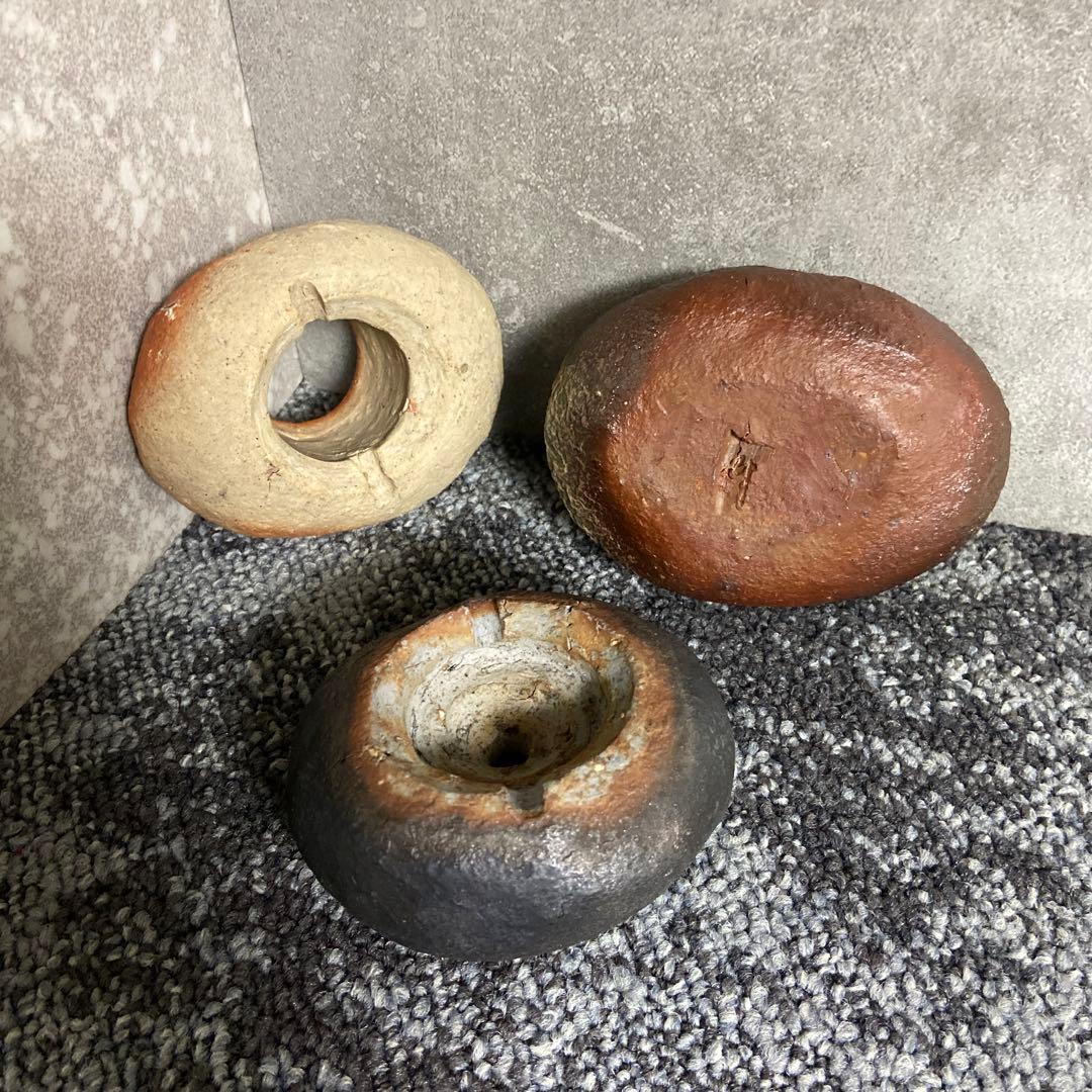 備前焼　脇本博之　香炉　花器　花瓶　一輪挿し　緋襷　窯変　カセ　置物　インテリア