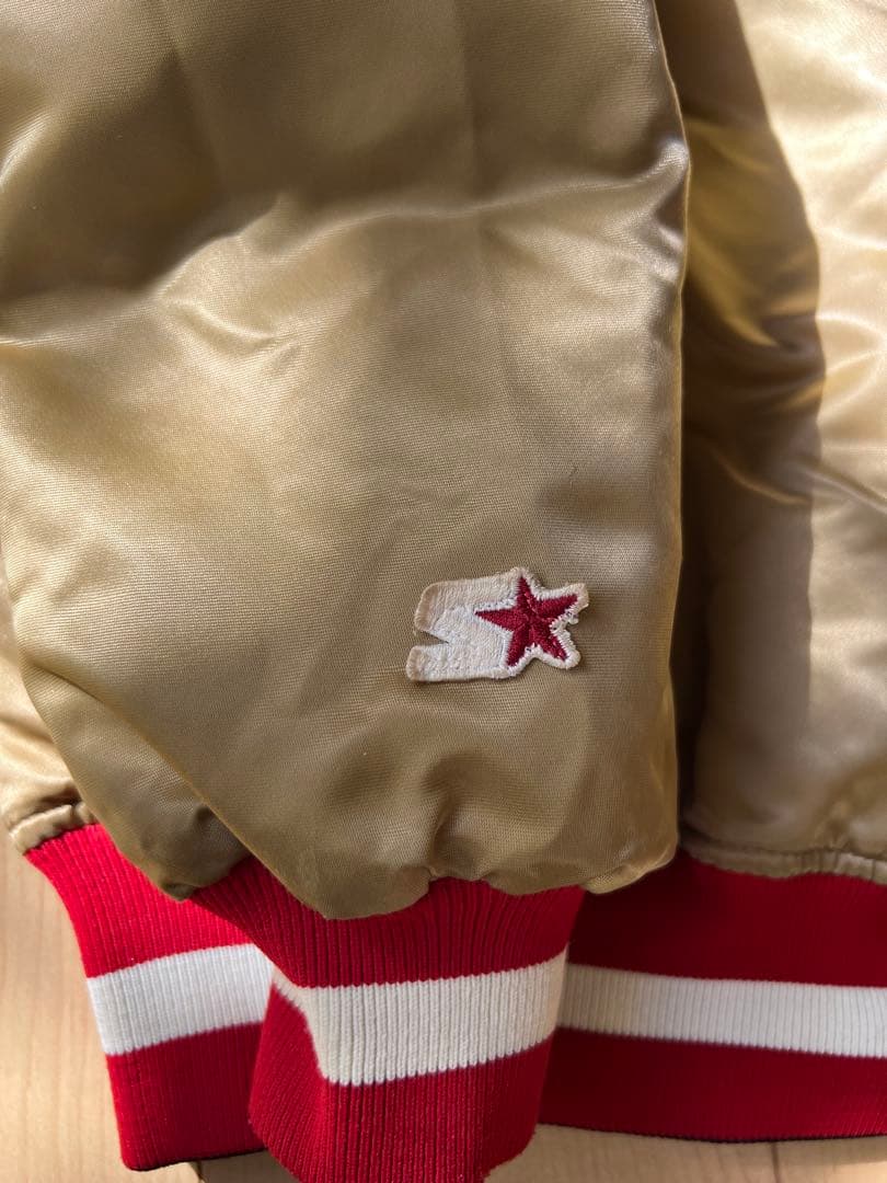 NFL 49ers　90sリバーシブル スタジャン　スターター製　Lサイズ