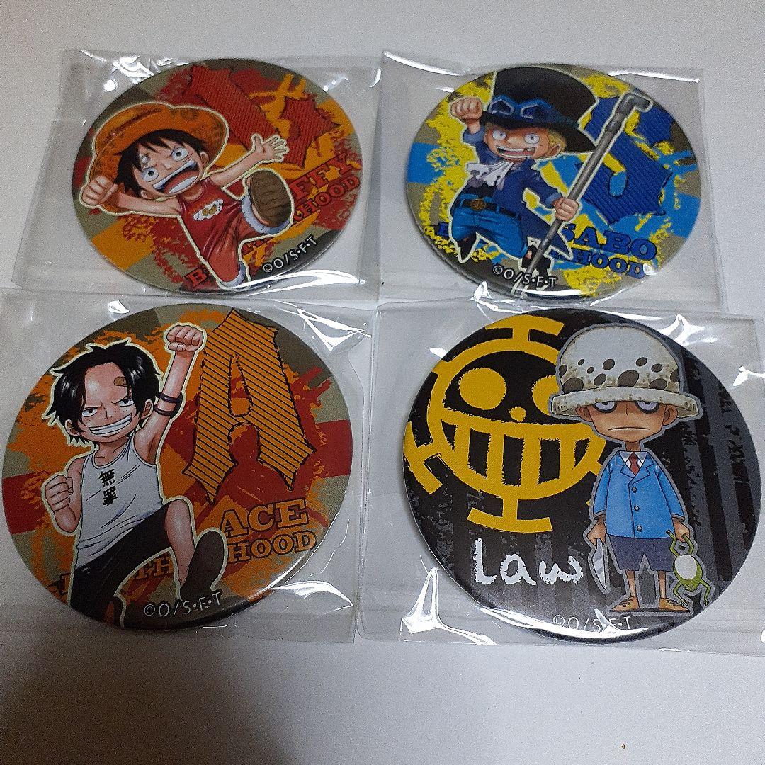 ワンピース　麦わらストア　輩　缶バッジ　YELLOW　24種　※シャンクス傷有り