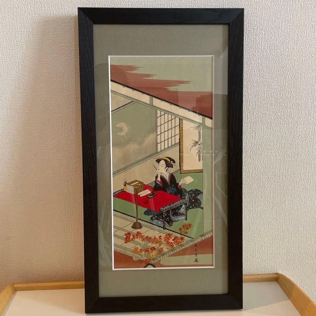 勝川春草 雪月花 江戸版画 重要無形文化財 源氏物語/紫式部