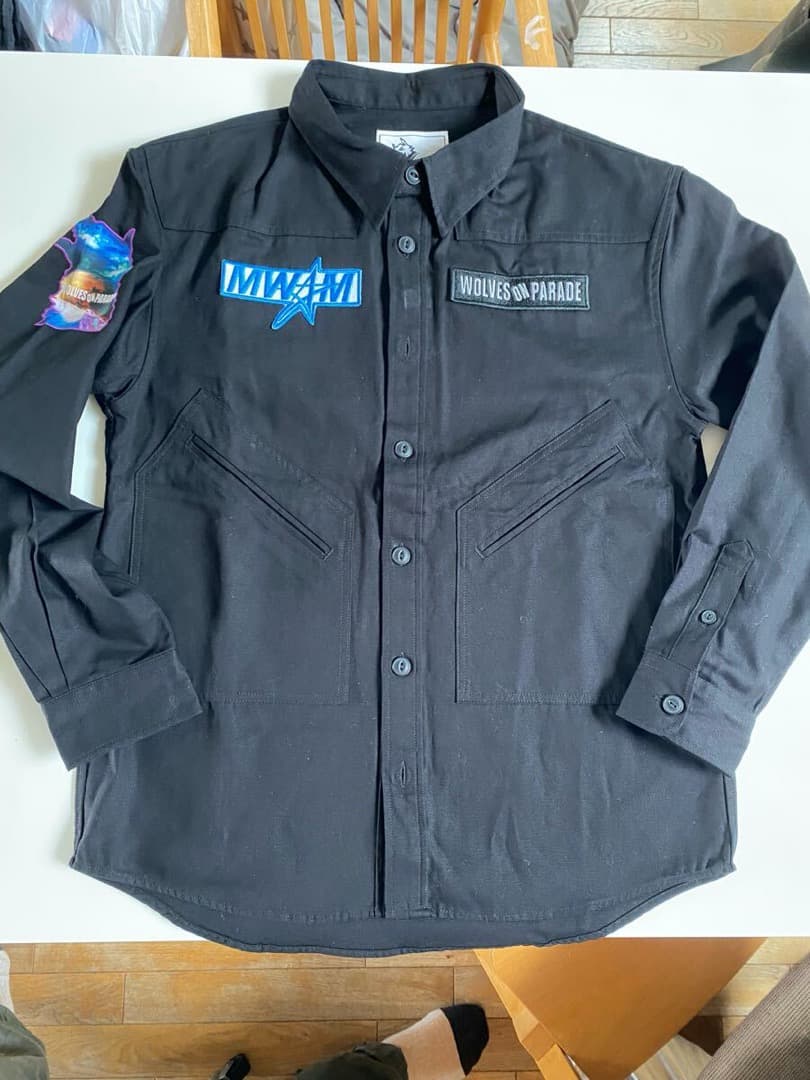 新品 2024 マンウィズ　戦闘服　黒 ジャケット L　マンウィズアミッション