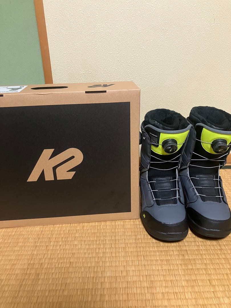 K2 スノーボードブーツ ボアシステム グレー/イエロー