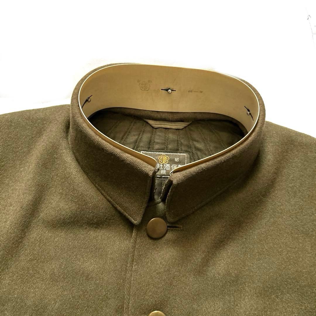 日本軍 京都 偕行社保部 昭和軍服部 冬用 カーキオリーブグリーン