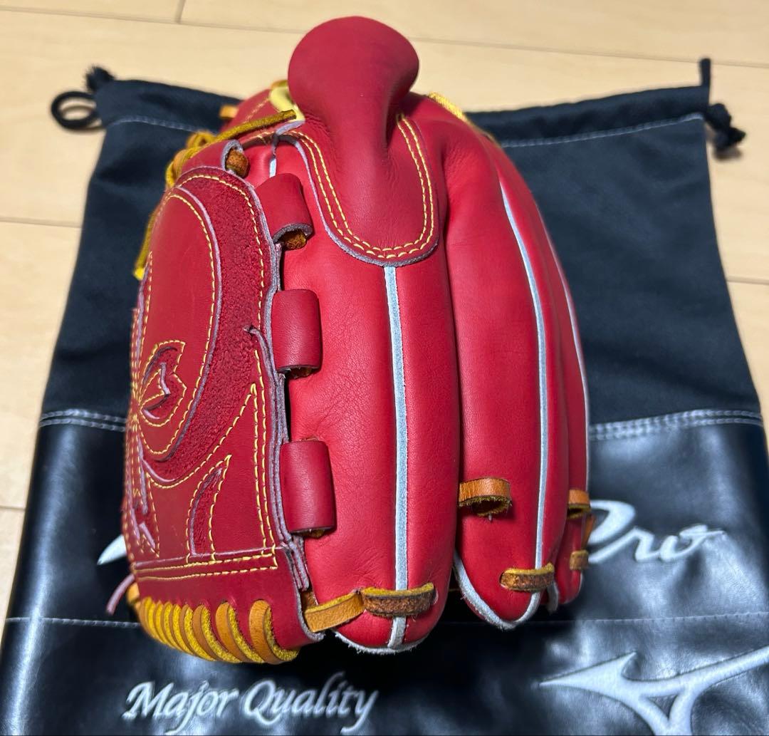 ミズノプロ　軟式　投手用　スピードレボ　専用グラブ袋付き