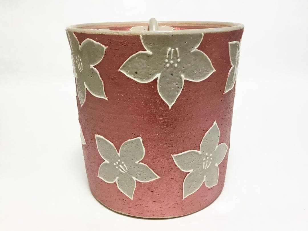 水指 唐津 利左エ門 パールレッド 茶道具 新品