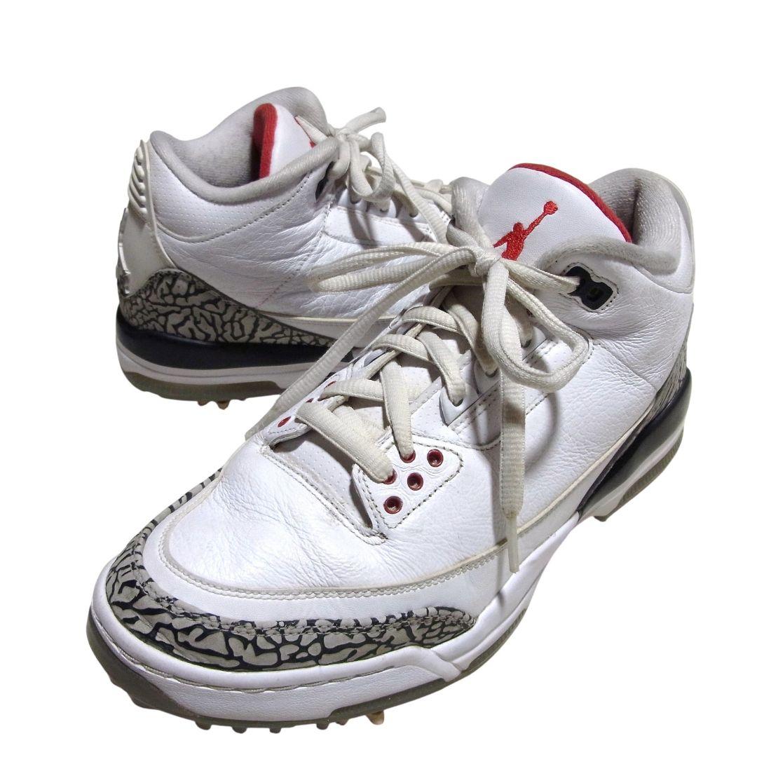 シューズ(男性用) 26.5cm NIKE AIR JORDAN 3 GOLF AJ3783-100
