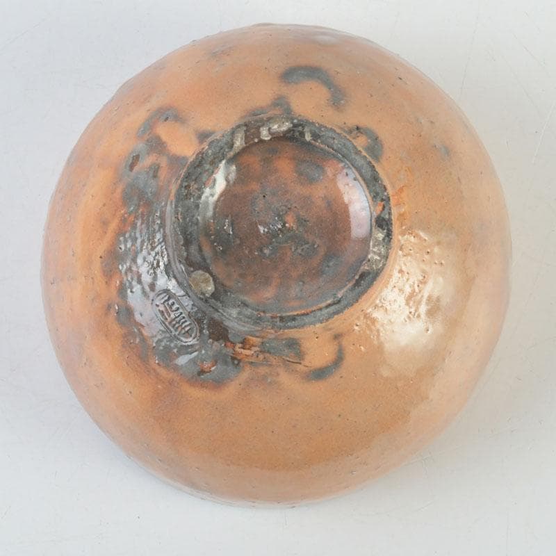 茶道具　萩焼　天耳窯　十三代坂田泥華造　茶碗　共箱　C　9869