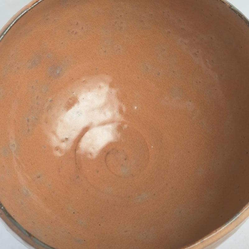 茶道具　萩焼　天耳窯　十三代坂田泥華造　茶碗　共箱　C　9869