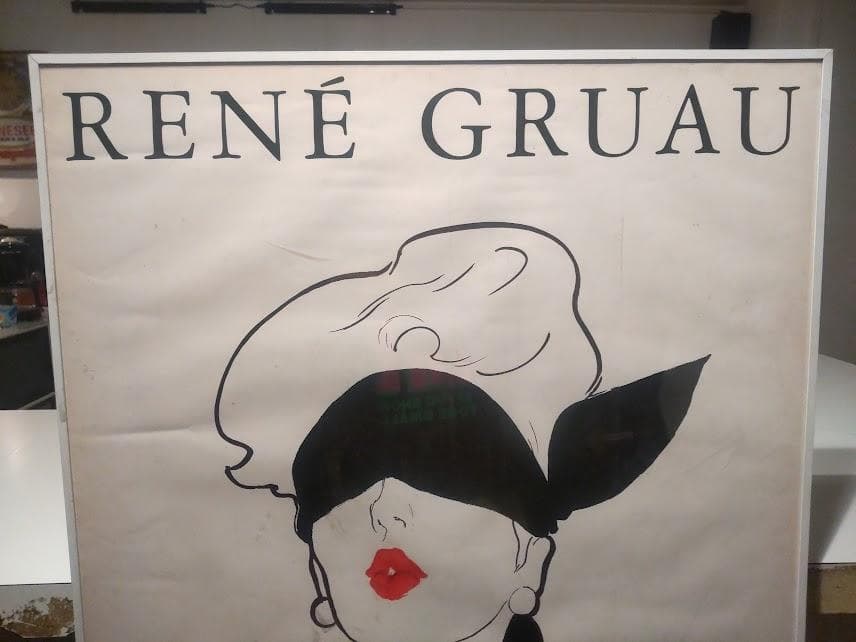 ルージュベイザー 1948年 パリ RENE GRUAU ルネグリュオ ポスター