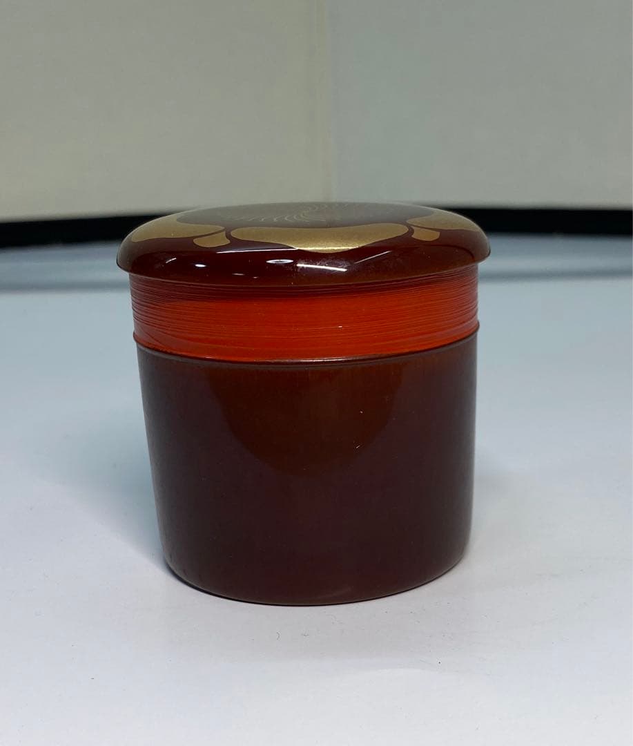 【茶道具】辻石斎造　梅蒔絵　竹金輪寺