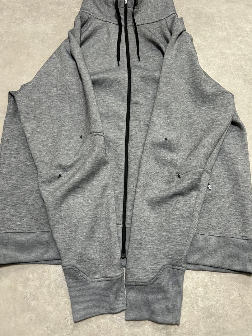 未使用級 on ジップフーディー　ジップパーカー 2XL グレー メンズ