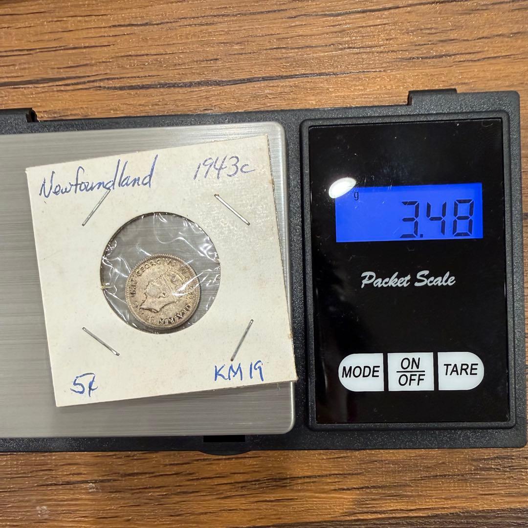 No.68 アンティーク 銀貨 5点まとめ ニューファンドランド 5 10セント