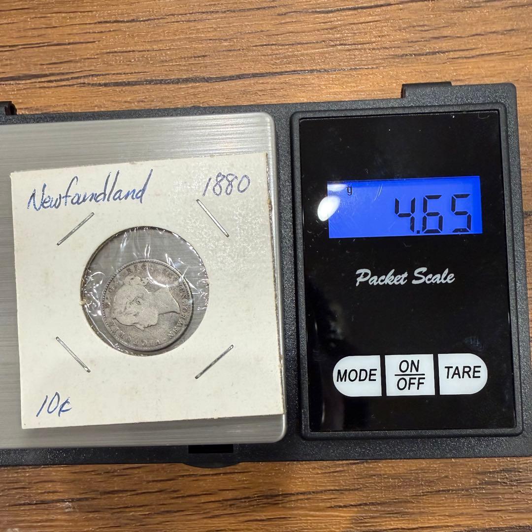 No.68 アンティーク 銀貨 5点まとめ ニューファンドランド 5 10セント