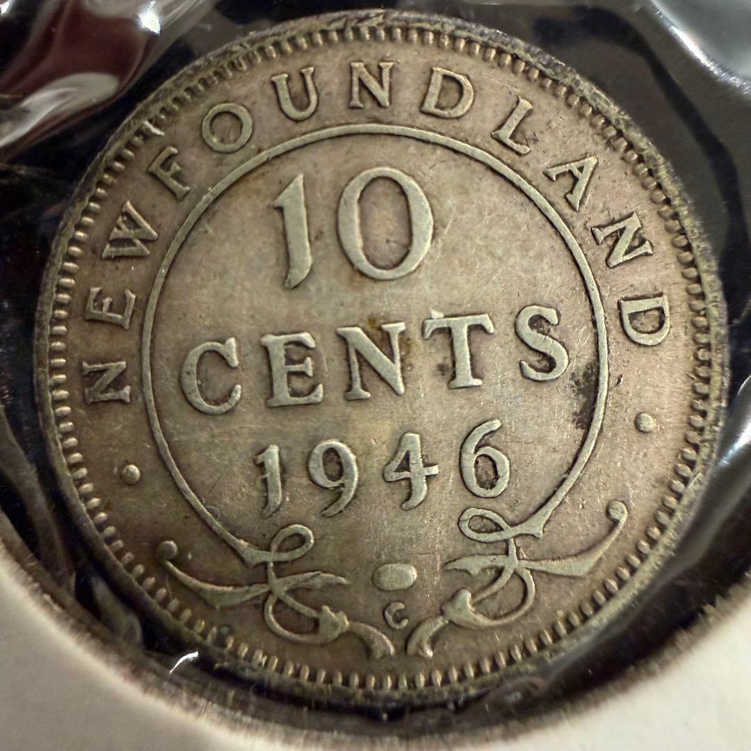 No.68 アンティーク 銀貨 5点まとめ ニューファンドランド 5 10セント