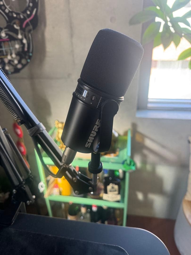 SHURE MV7 ダイナミックマイク + マイクアーム + XLRケーブル