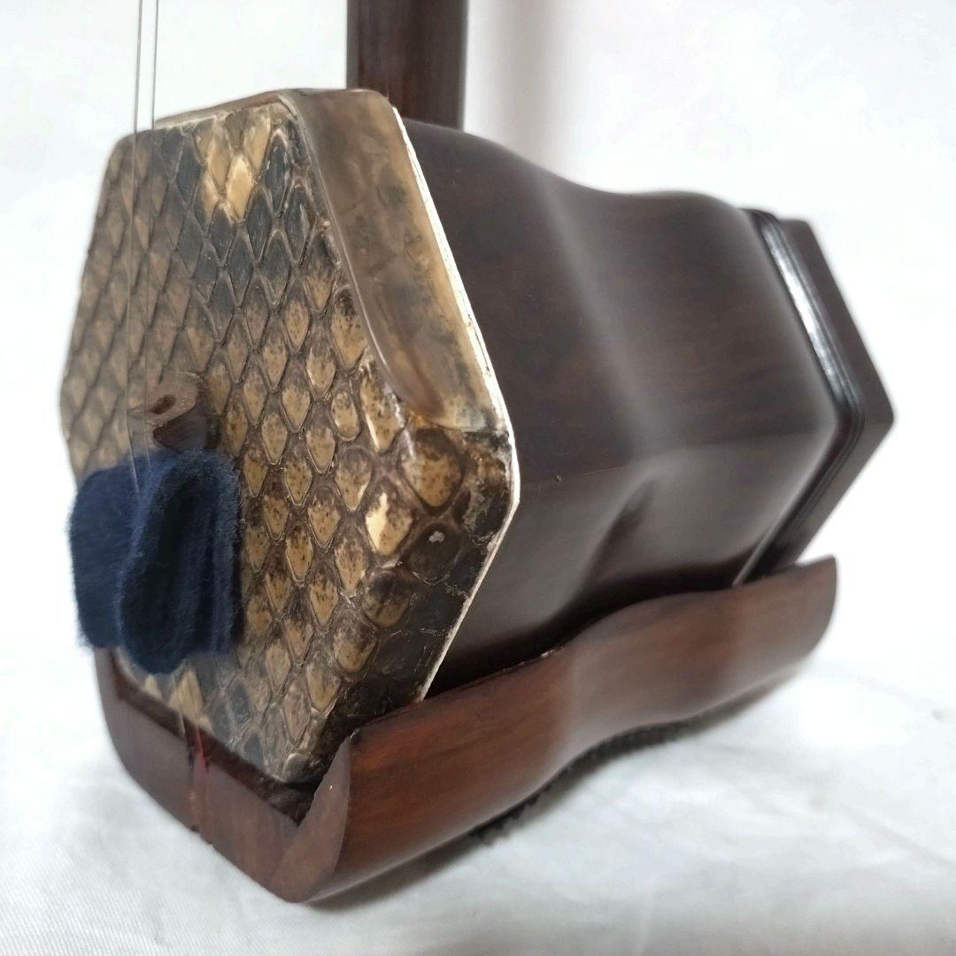 二胡　紅木　ヘビ皮　中国無錫　蘇州製　古月琴坊　萬其興　二胡姫　初心者セット