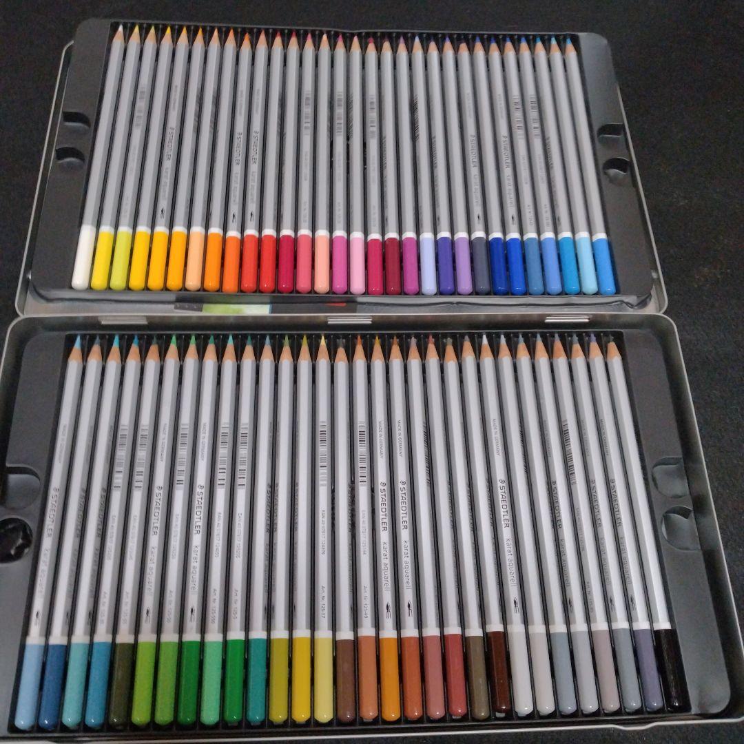【美品】ステッドラー karat aquarell 60色 水彩色鉛筆