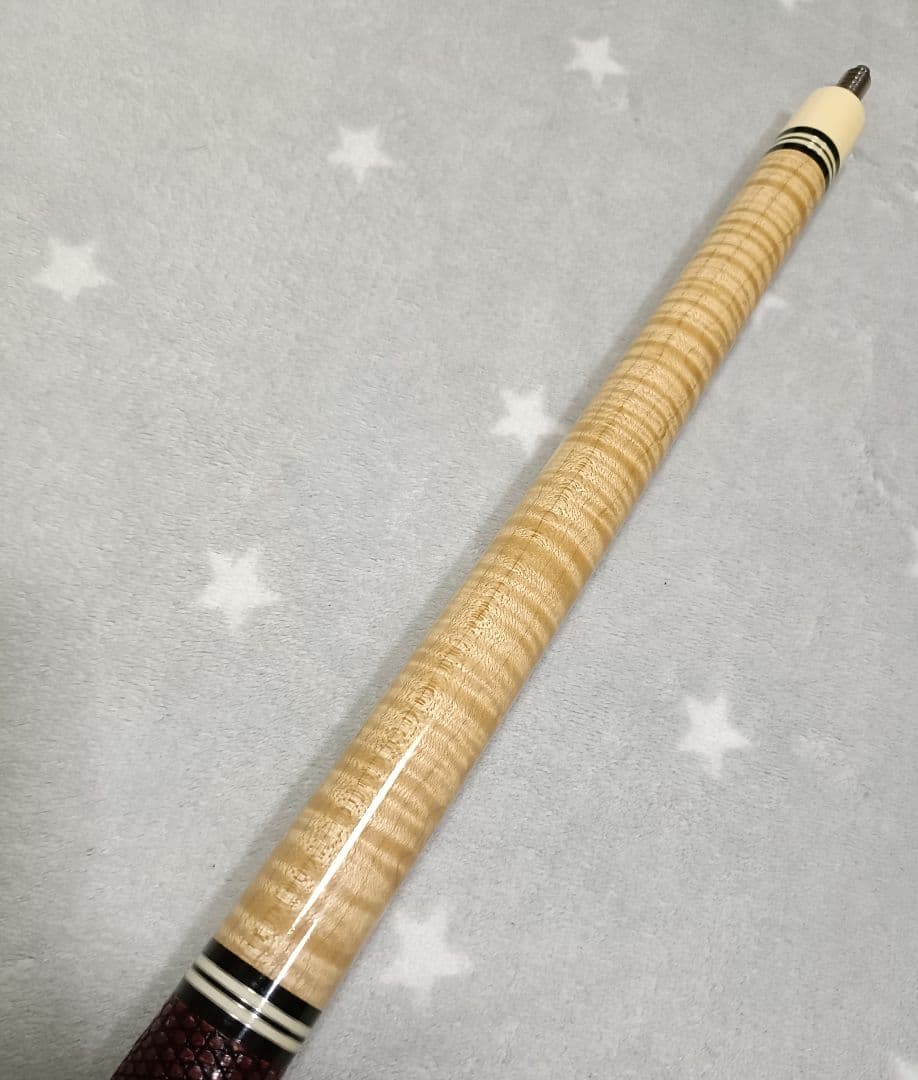 ★極美品★LAMBROS★極美カーリーメイプル★ランブロス★リザード革巻★