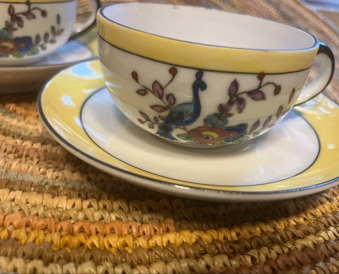 貴重オールドノリタケ　孔雀デザインおままごとセット