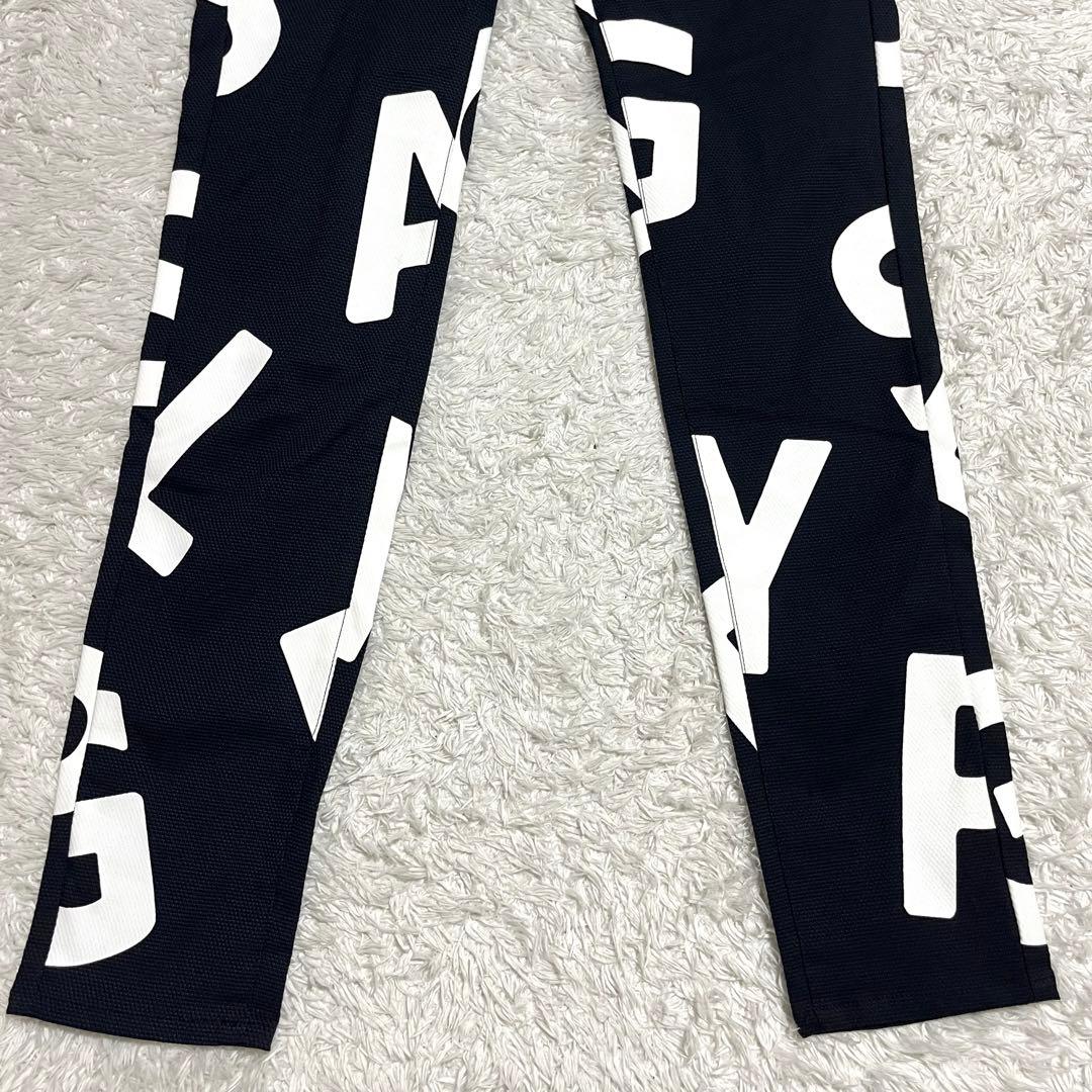 パーリーゲイツ ゴルフウェア レディース パンツ 総柄 デカロゴ Mサイズ