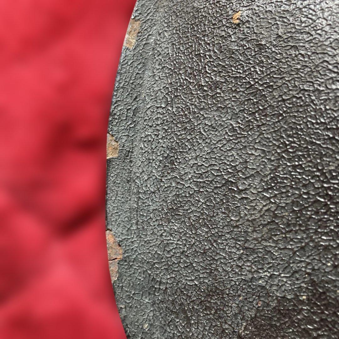 鐵黒漆塗8枚張陣笠