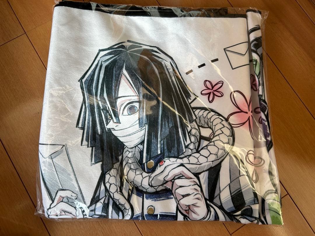 鬼滅の刃　柱展　大判タオル　伊黒小芭内　甘露寺蜜璃