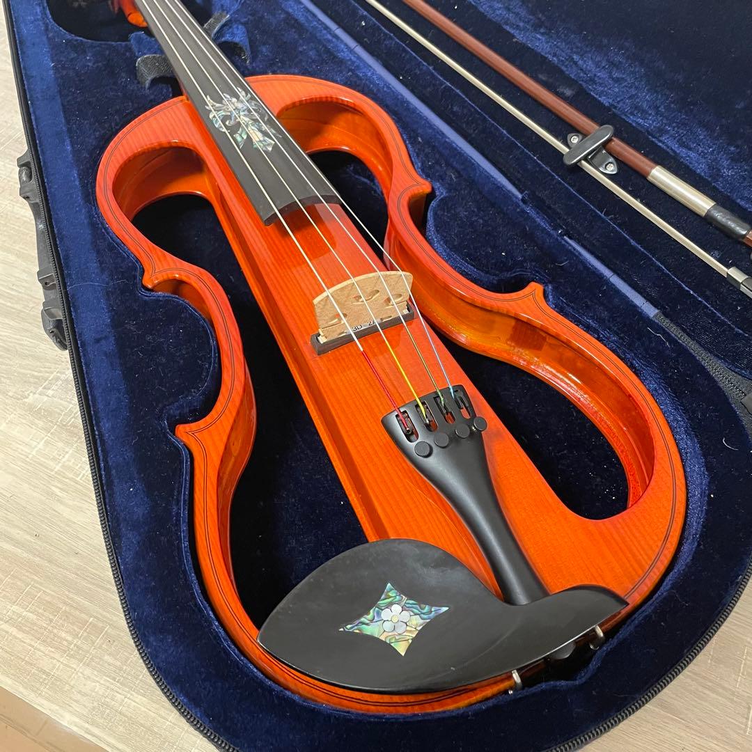 ★美品★ エレキ バイオリン CV-210E 豪華装飾