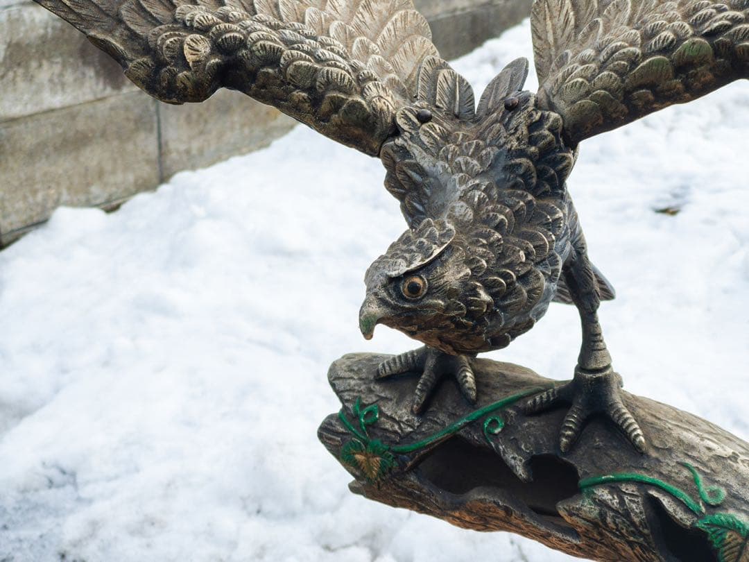 猛禽類鉄彫刻 鷹 鷲 置物