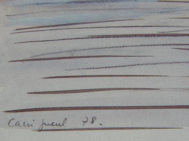 カシニョール（Cassigneul）、ドーヴィル海岸の遊歩道、希少な画集より