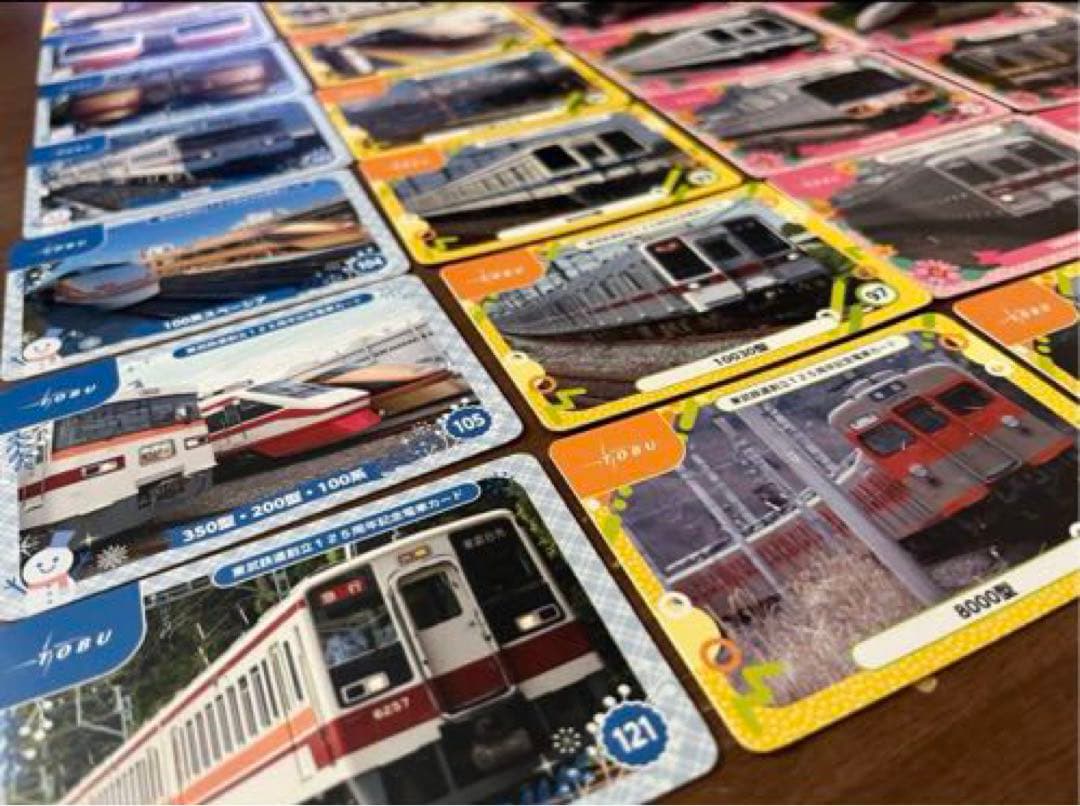 未使用　電車カード　東武鉄道創立125周年　記念カード　コレクション