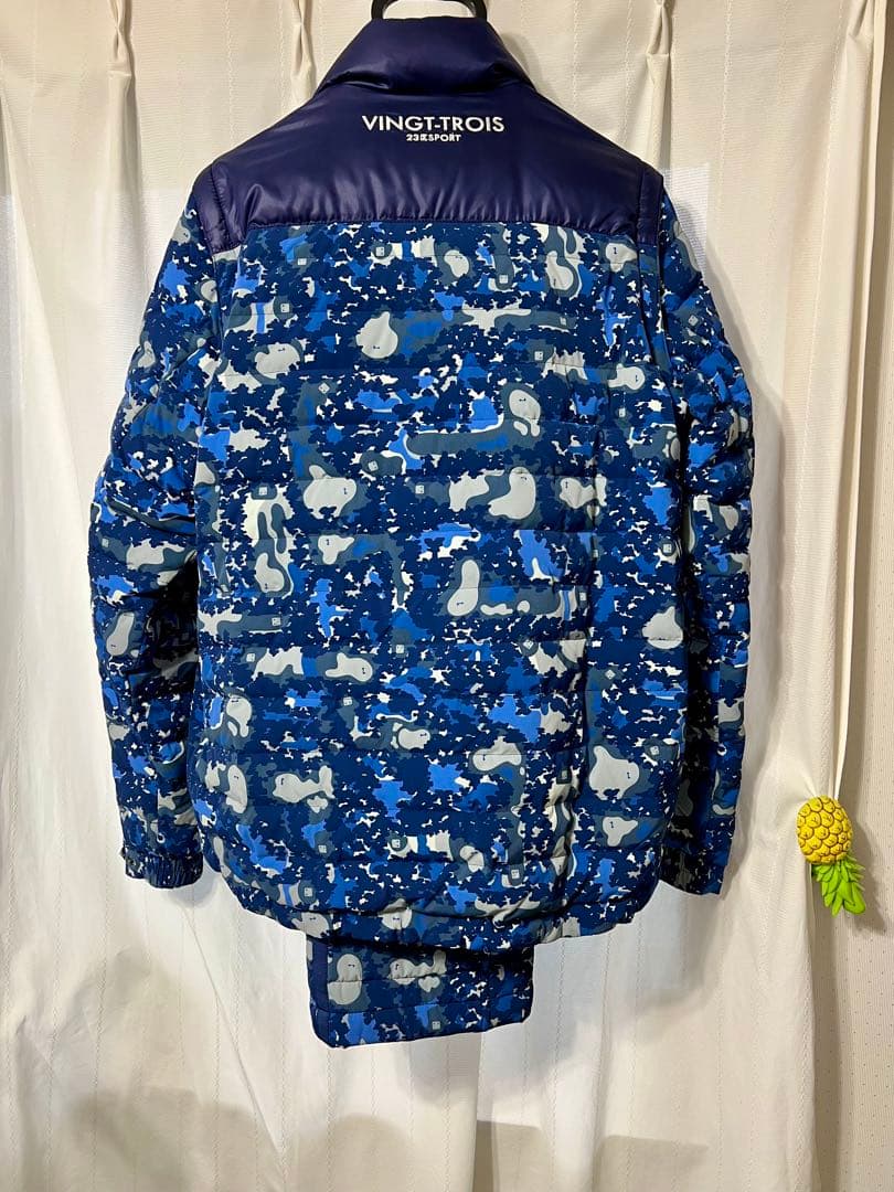 23区 GOLF ゴルフ 軽量防寒着上下 2way ジャケットダウン90% M