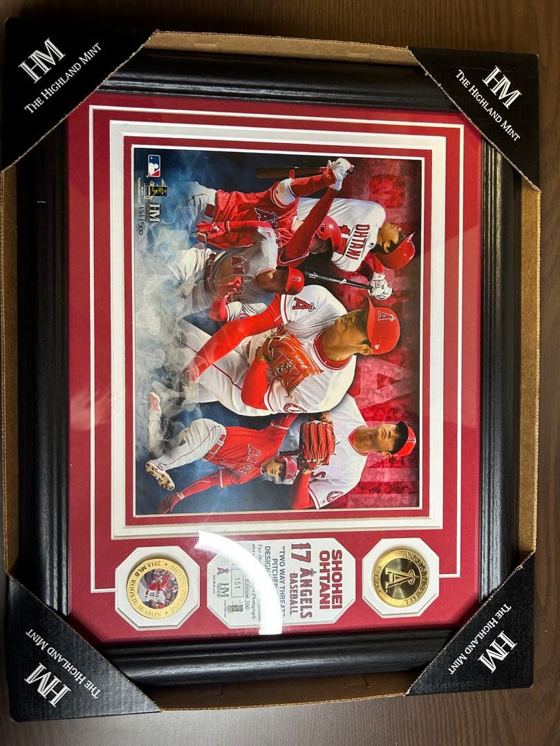 【世界限定500枚】大谷翔平 フォトミント 新人賞 獲得記念 シリアルNo.入り