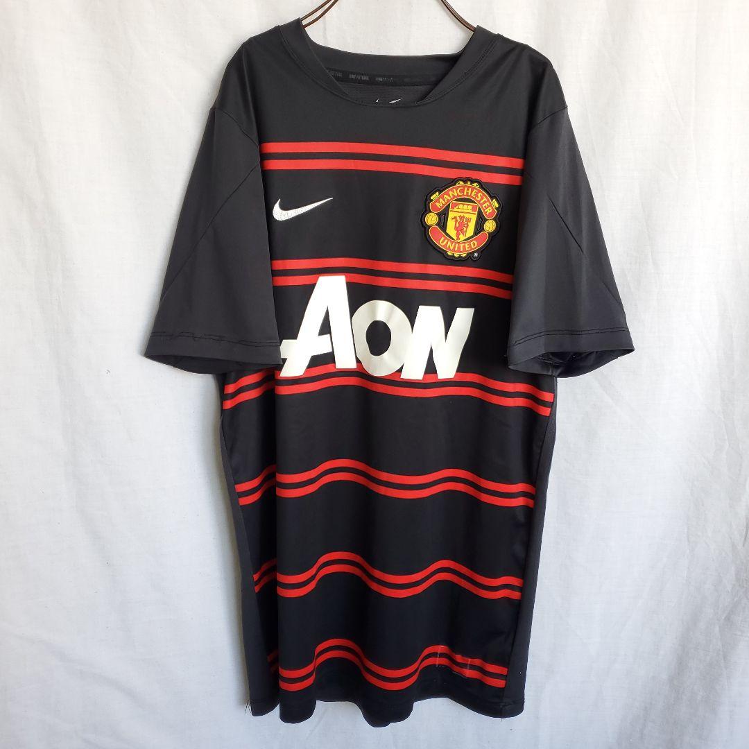 NIKE ナイキ マンチェスターユナイテッド ユニフォーム AON 赤ストライプ