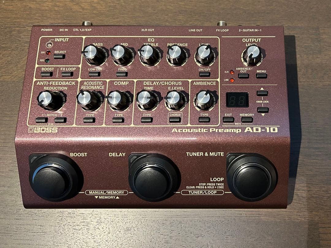 ギター BOSS AD-10 Acoustic Preamp