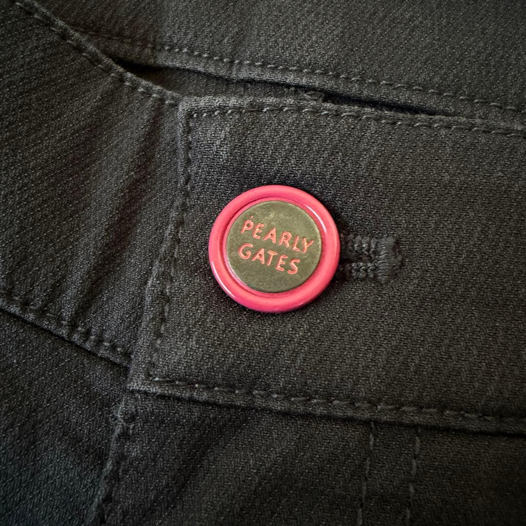 現行モデル　パーリーゲイツ　パンツ　黒　S〜M相当　ブラック　ストレッチ素材　3