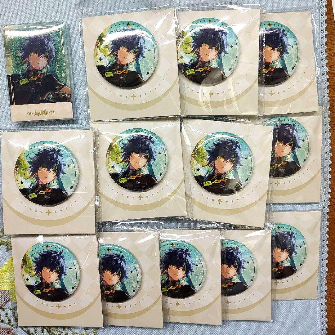 原神　キィニチ　缶バッジ+アクブロセット